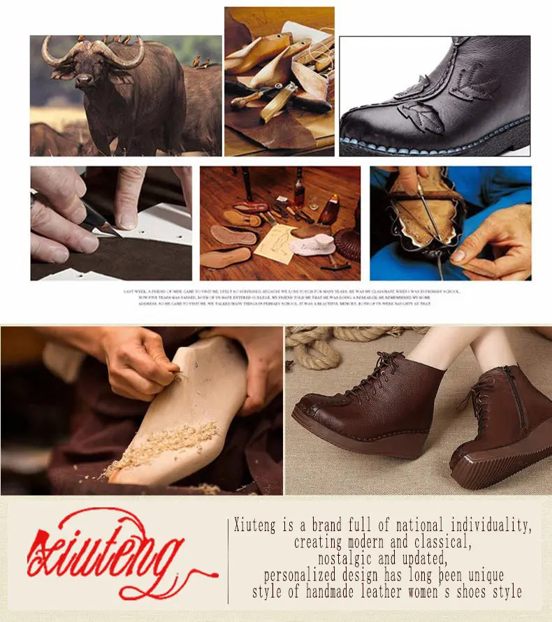 Mocassins souples en cuir véritable pour femme, chaussures plates faites à la main