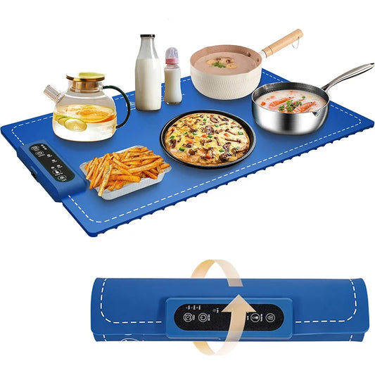 Coussin chauffant réglable en silicone pour aliments, Chauffage rapide, Plaque chauffante pour le petit déjeuner