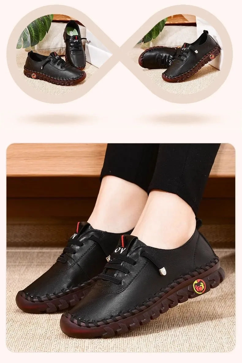 Mocassins plates à Couture Latérale