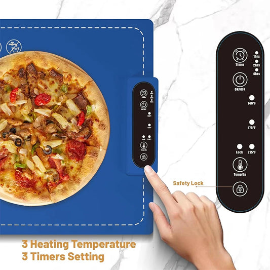 Coussin chauffant réglable en silicone pour aliments, Chauffage rapide, Plaque chauffante pour le petit déjeuner