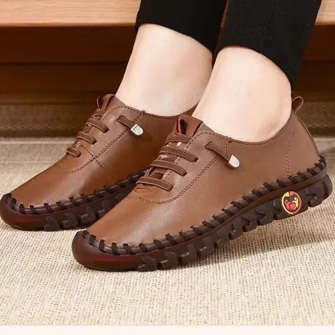 Mocassins plates à Couture Latérale